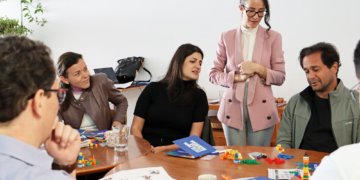 Dinâmica de Team Building imersivo realizado pela Destrava