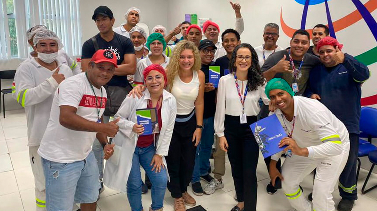 Segunda dinâmica em grupo com operadores de máquinas da planta da PepsiCo
